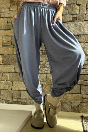 The Sunday Morning 7/8 Twist Pant Denim Melange